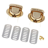 Max Bag Closure Catch Tuck Lock Clasp Fasteners for LeatherCraft Gold Round