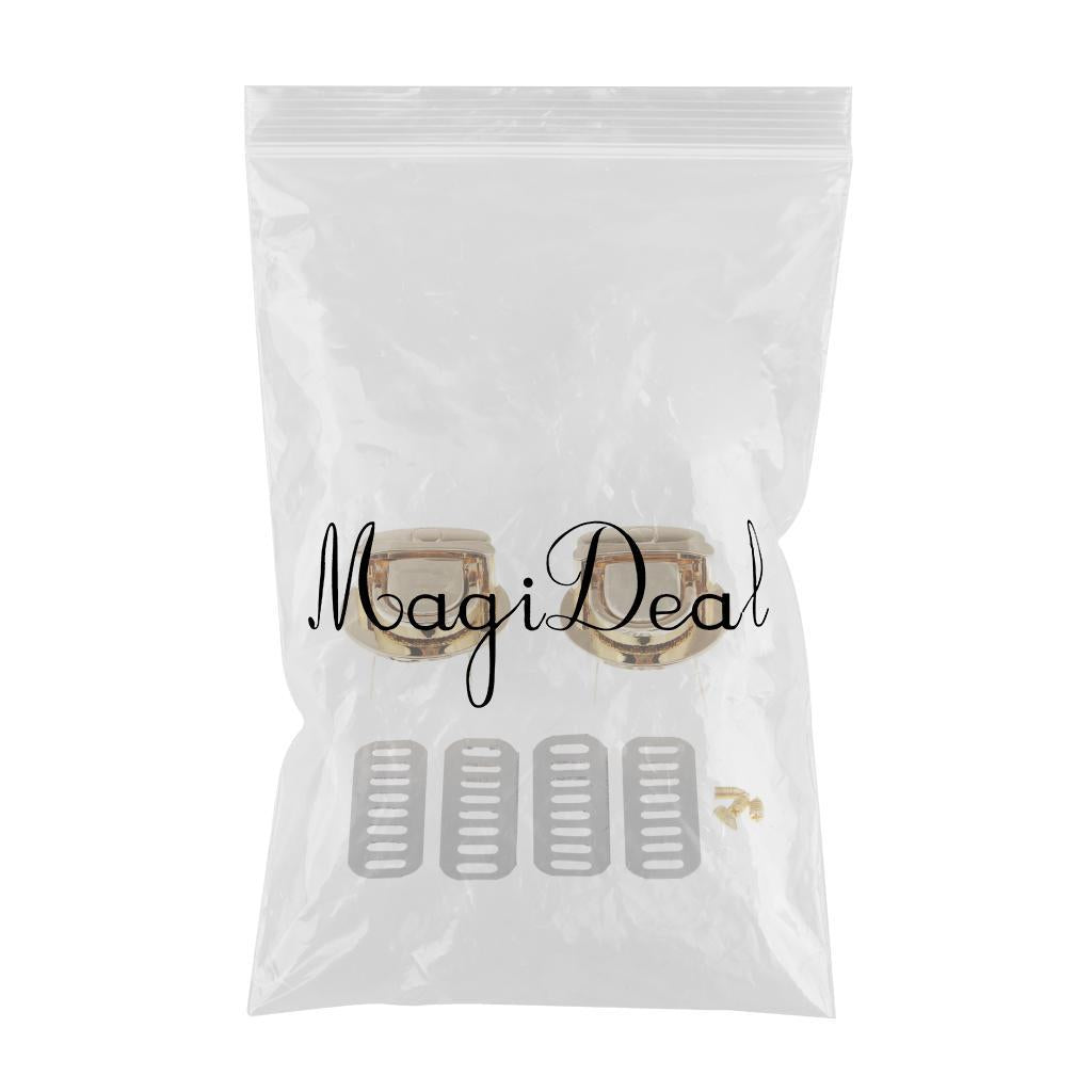 Max Bag Closure Catch Tuck Lock Clasp Fasteners for LeatherCraft Gold Round