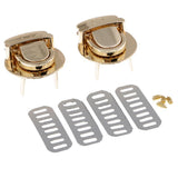Max Bag Closure Catch Tuck Lock Clasp Fasteners for LeatherCraft Gold Round