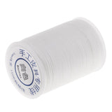 Max 1 Roll 150D Waxed Polyester Braided Thread for DIY Leathercrafts White