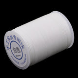 Max 1 Roll 150D Waxed Polyester Braided Thread for DIY Leathercrafts White