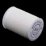 Max 1 Roll 150D Waxed Polyester Braided Thread for DIY Leathercrafts White