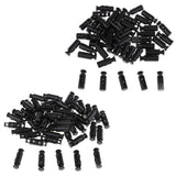 Max 50pcs Plastic Double Hole Toggle Spring Stop for Paracord Shoelace  XS038
