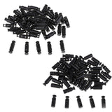 Max 50pcs Plastic Double Hole Toggle Spring Stop for Paracord Shoelace  XS038