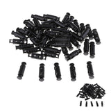 Max 50pcs Plastic Double Hole Toggle Spring Stop for Paracord Shoelace  XS038