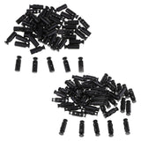 Max 50pcs Plastic Double Hole Toggle Spring Stop for Paracord Shoelace  XS038