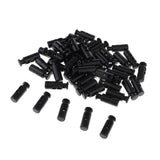 Max 50pcs Plastic Double Hole Toggle Spring Stop for Paracord Shoelace  XS038