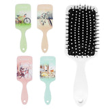 Max Bicycle Pattern Hair Brush Massage Comb Hair Care Anti-static Brush Blue