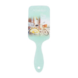 Max Bicycle Pattern Hair Brush Massage Comb Hair Care Anti-static Brush Blue
