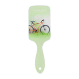 Max Bicycle Pattern Hair Brush Massage Comb Hair Care Anti-static Brush Green