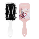 Max Bicycle Pattern Hair Brush Massage Comb Hair Care Anti-static Brush Pink