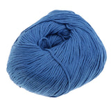 Max Soft Cotton Crochet Cotton 50g Knitting Yarn Baby Knit Wool Yarn Blue 1