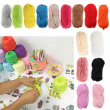 Max One Roll Cloth Hand-Woven Yarn Round Cloth Coarse Line for DIY Bag Basket 3