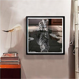 Max 5D DIY Diamond Painting Embroidery Cat & Tiger Cross Stitch Kit Decor +Tools