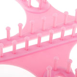 Max 1 Set 8 Shape Knitting Loom Kit Weaving Tool for Beginner Hand Making Pink