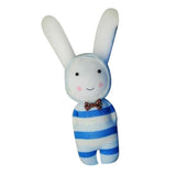 Max 1 Set Socks Rabbit Doll Sewing Kit DIY Material for Children Beginner Blue
