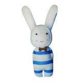 Max 1 Set Socks Rabbit Doll Sewing Kit DIY Material for Children Beginner Blue