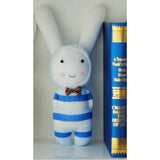 Max 1 Set Socks Rabbit Doll Sewing Kit DIY Material for Children Beginner Blue