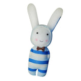 Max 1 Set Socks Rabbit Doll Sewing Kit DIY Material for Children Beginner Blue