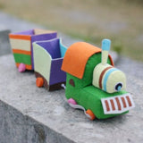 Max 1 Set Non-woven Fabric Felt Applique Kit DIY Toy Train Crafts for Children