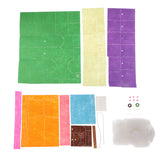 Max 1 Set Non-woven Fabric Felt Applique Kit DIY Toy Train Crafts for Children