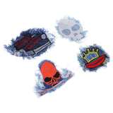 Max 4 Pieces Embroidered Sew-on Patches Cloth Sticker for Clothes Hat Bag Repair