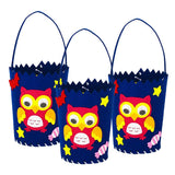 Max 3 Set Halloween Candy Bag Non-woven Fabric Felt Applique Kit Owl