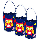 Max 3 Set Halloween Candy Bag Non-woven Fabric Felt Applique Kit Owl