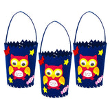 Max 3 Set Halloween Candy Bag Non-woven Fabric Felt Applique Kit Owl