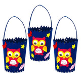 Max 3 Set Halloween Candy Bag Non-woven Fabric Felt Applique Kit Owl