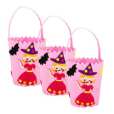 Max 3 Set Halloween Candy Bag Non-woven Fabric Felt Applique Kit Princess