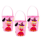 Max 3 Set Halloween Candy Bag Non-woven Fabric Felt Applique Kit Princess