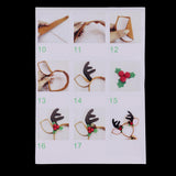 Max 1 Set Elk Hair Band Felt Applique Kit  DIY Material Package Christmas Gifts