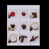Max 1 Set Elk Hair Band Felt Applique Kit  DIY Material Package Christmas Gifts