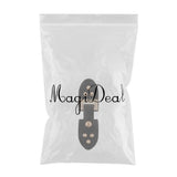 Max 1 Set Leather Snap Clasp Buckles Hook and Eye Buttons For Coats/Bags Black