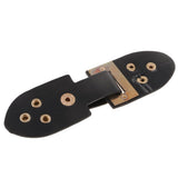 Max 1 Set Leather Snap Clasp Buckles Hook and Eye Buttons For Coats/Bags Black