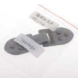 Max 1 Set Leather Snap Clasp Buckles Hook and Eye Buttons For Coats/Bags Grey