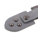Max 1 Set Leather Snap Clasp Buckles Hook and Eye Buttons For Coats/Bags Grey