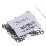 Max 100Pcs 6mm Nylon Adjustment 8 Hook Bra Slider Buckle Bikini Fasteners Black