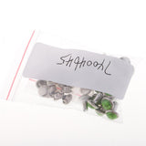Max 20 Sets Plastic Turquoise Rivets Studs for Bag DIY Leather Craft Light Green