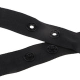 Maxbell 50 Yards Invisible Snap Buttons Tape Trim Fasteners DIY Sewing Craft Black