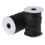 Maxbell 50 Yards Invisible Snap Buttons Tape Trim Fasteners DIY Sewing Craft Black
