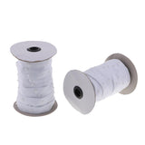 Max 2 Roll Plastic Snap Fastener Tape for Duvet Covers/Cushions/Fabric Use White