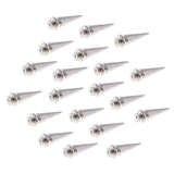 Max 20 Set Silver Metal Cone Screw Metal Studs Leathercraft Rivet PUNK 10 x 25mm