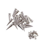 Max 20 Set Silver Metal Cone Screw Metal Studs Leathercraft Rivet PUNK 10 x 25mm