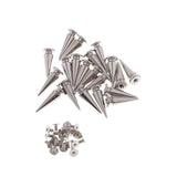 Max 20 Set Silver Metal Cone Screw Metal Studs Leathercraft Rivet PUNK 10 x 25mm