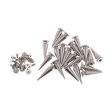 Max 20 Set Silver Metal Cone Screw Metal Studs Leathercraft Rivet PUNK 10 x 25mm