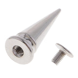Max 20 Set Silver Metal Cone Screw Metal Studs Leathercraft Rivet PUNK 10 x 25mm