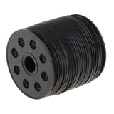 Maxbell 100 Yards Korean PU Leather String Rope Flat Cord Thread 2.6mm Black