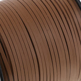 Maxbell 100 Yards Korean PU Leather String Rope Flat Cord Thread 2.6mm Light Brown